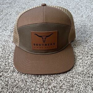 Brown Southern String Hat Co Trucker Cap